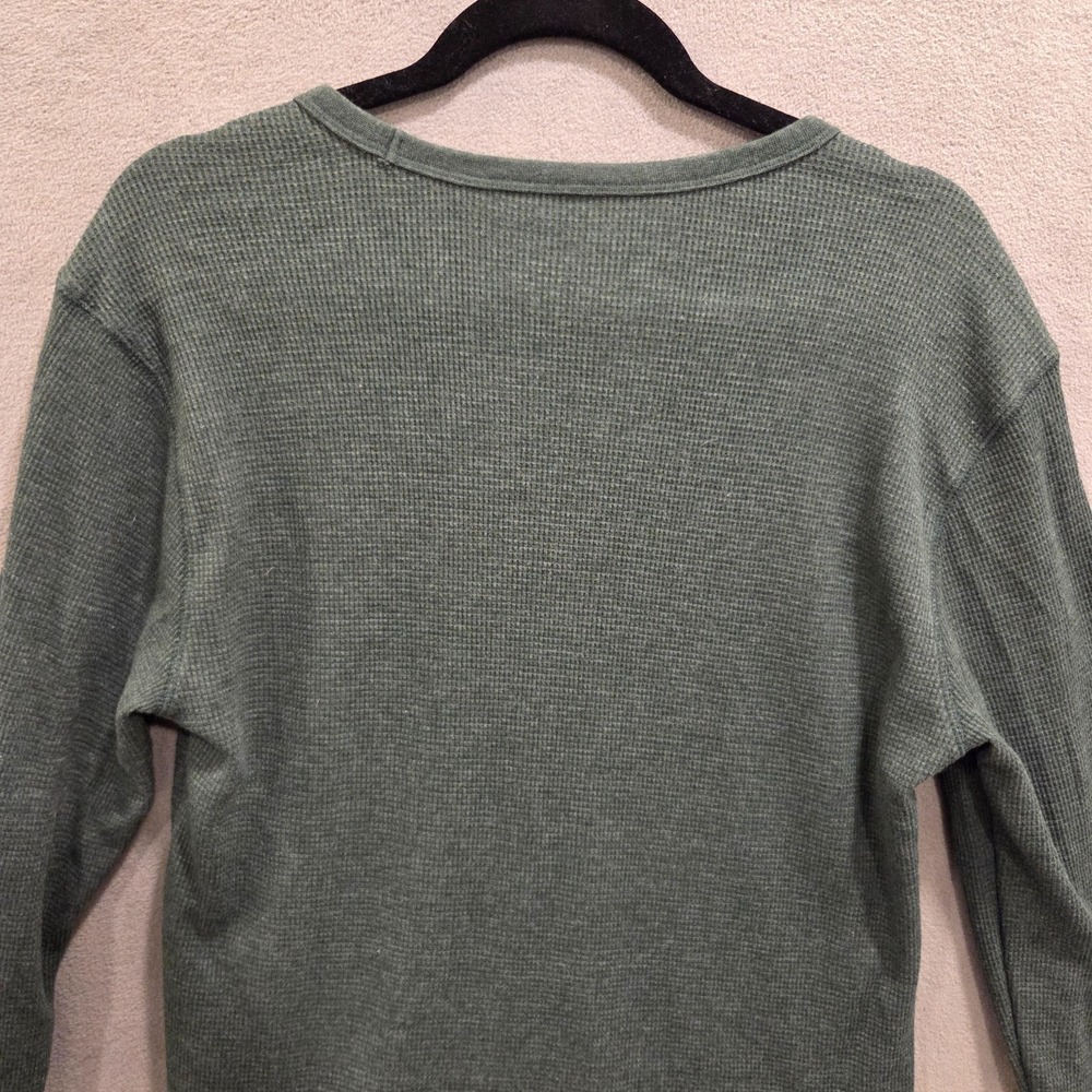Old Navy Long Sleeve Waffle Knit Thermal T Shirt Mens Size M Gray Baselayer Y2K‎ - Picture 5 of 10